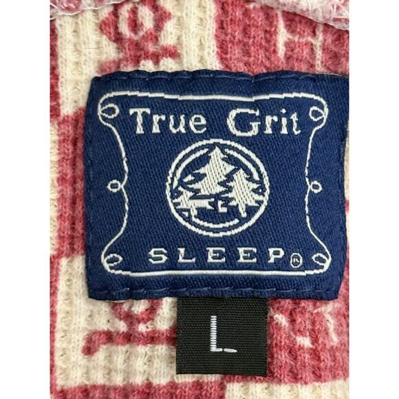 Rare! True Grit Sleep Women's L 2 Piece Brands Check Abstract Thermal Pajama Set - Picture 8 of 11